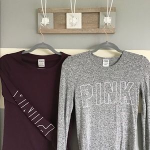Pink super soft long sleeve tees